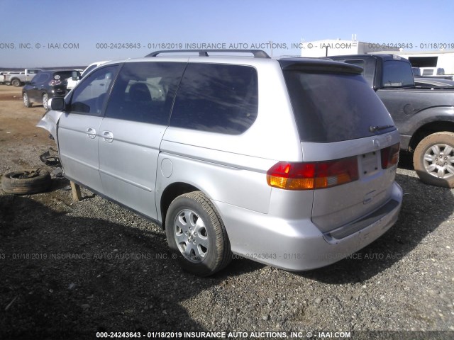 5FNRL189X4B084374 - 2004 HONDA ODYSSEY EXL SILVER photo 3