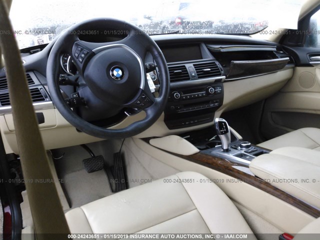 5UXFG2C55E0H10688 - 2014 BMW X6 XDRIVE35I MAROON photo 5