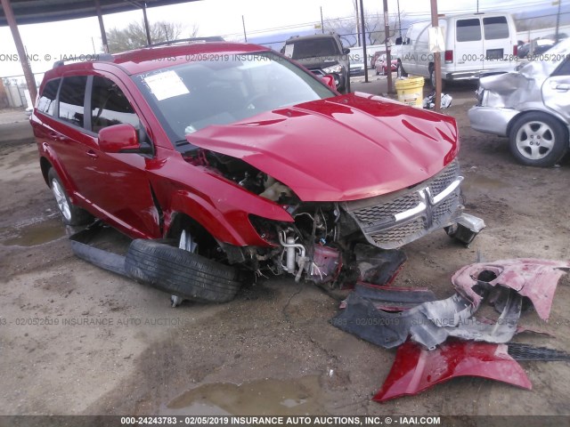 3C4PDCBG4HT675864 - 2017 DODGE JOURNEY SXT RED photo 6