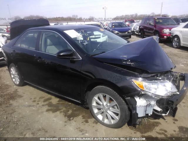 4T4BF1FK0CR271323 - 2012 TOYOTA CAMRY SE/LE/XLE BLACK photo 1