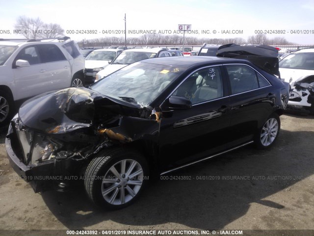 4T4BF1FK0CR271323 - 2012 TOYOTA CAMRY SE/LE/XLE BLACK photo 2