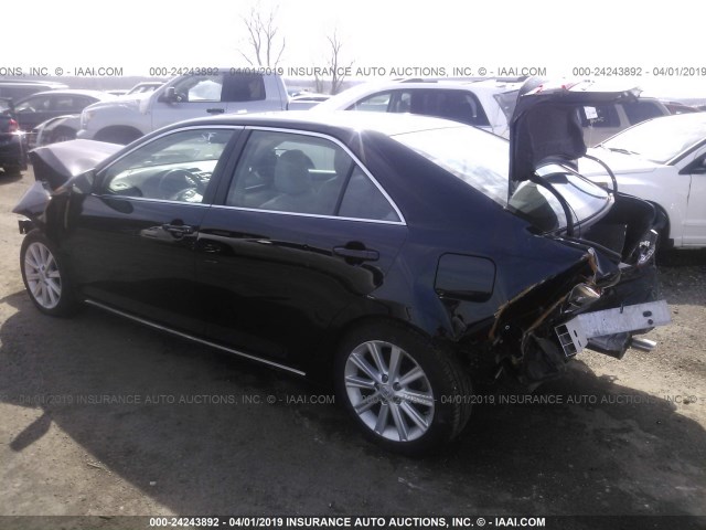 4T4BF1FK0CR271323 - 2012 TOYOTA CAMRY SE/LE/XLE BLACK photo 3