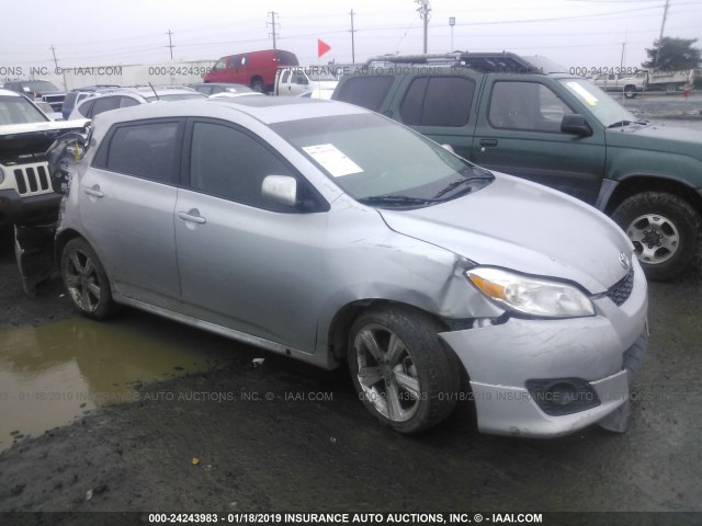 2T1LE4EE4AC015294 - 2010 TOYOTA COROLLA MATRIX S SILVER photo 1