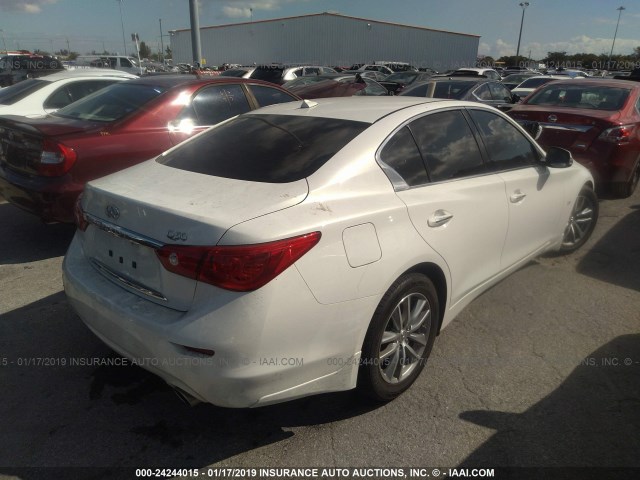 JN1BV7AP8EM686841 - 2014 INFINITI Q50 PREMIUM/SPORT WHITE photo 4