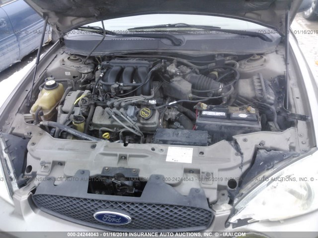 1FAFP56U67A131358 - 2007 FORD TAURUS SEL TAN photo 10