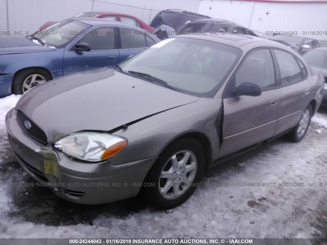 1FAFP56U67A131358 - 2007 FORD TAURUS SEL TAN photo 2