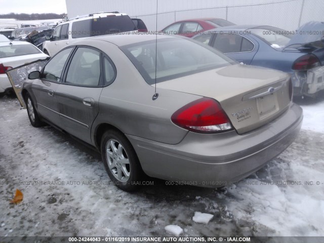 1FAFP56U67A131358 - 2007 FORD TAURUS SEL TAN photo 3