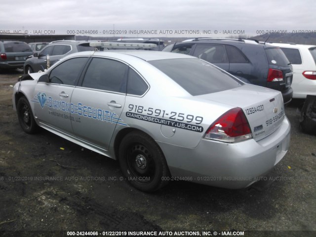 2G1WD5E34E1100007 - 2014 CHEVROLET IMPALA LIMITED POLICE SILVER photo 3