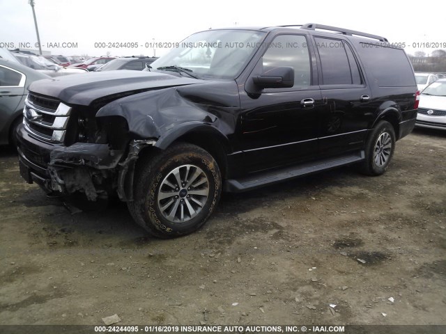 1FMJK1JT3HEA58143 - 2017 FORD EXPEDITION EL XLT/EL KING RANCH BLACK photo 2