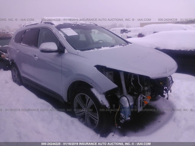 KM8SRDHF1FU110082 - 2015 HYUNDAI SANTA FE GLS/LIMITED SILVER photo 1