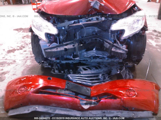 3N1CE2CP1FL439144 - 2015 NISSAN VERSA NOTE S/S PLUS/SV/SL/SR MAROON photo 6