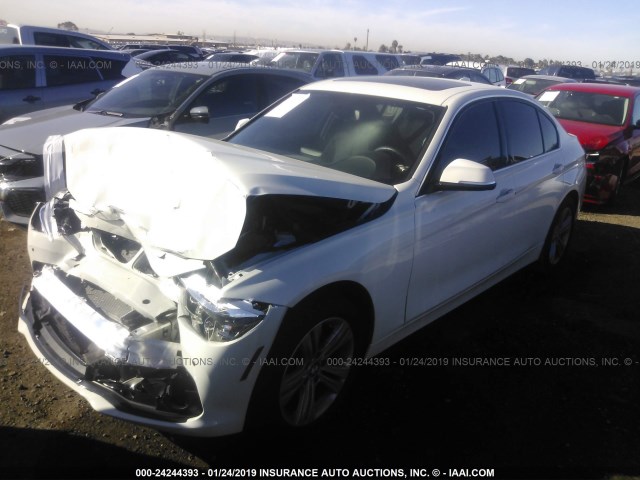 WBA8B9C53HK675573 - 2017 BMW 330 I WHITE photo 2