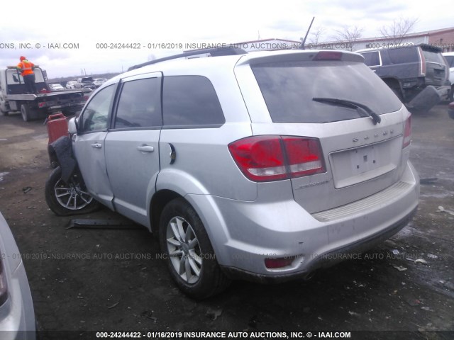 3C4PDCBG0ET121734 - 2014 DODGE JOURNEY SXT SILVER photo 3