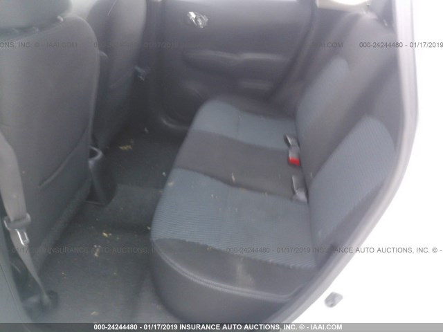 3N1CE2CP6FL350301 - 2015 NISSAN VERSA NOTE S/S PLUS/SV/SL/SR SILVER photo 8