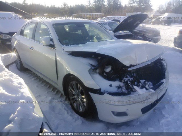 KMHGC4DF6BU118332 - 2011 HYUNDAI GENESIS 4.6L WHITE photo 1