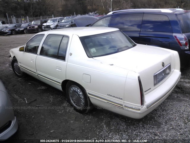 1G6KE54Y3WU772570 - 1998 CADILLAC DEVILLE DELEGANCE WHITE photo 3