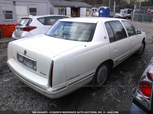 1G6KE54Y3WU772570 - 1998 CADILLAC DEVILLE DELEGANCE WHITE photo 4