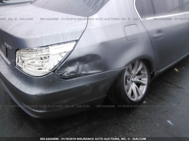 WBANW13529C160097 - 2009 BMW 535 I GRAY photo 6