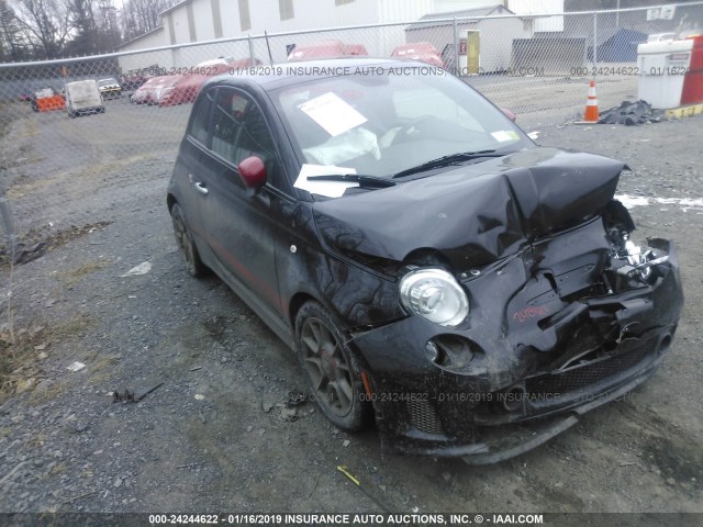 3C3CFFFHXCT376860 - 2012 FIAT 500 ABARTH BLACK photo 1