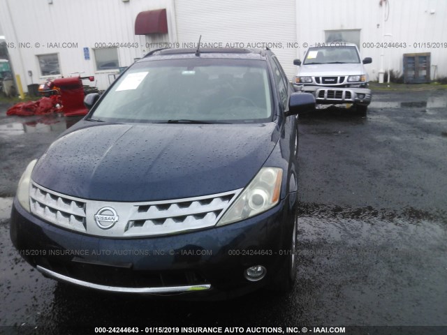 JN8AZ08T97W531623 - 2007 NISSAN MURANO SL/SE/S BLUE photo 2