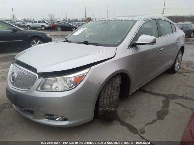 1G4GE5GDXBF161747 - 2011 BUICK LACROSSE CXS SILVER photo 2