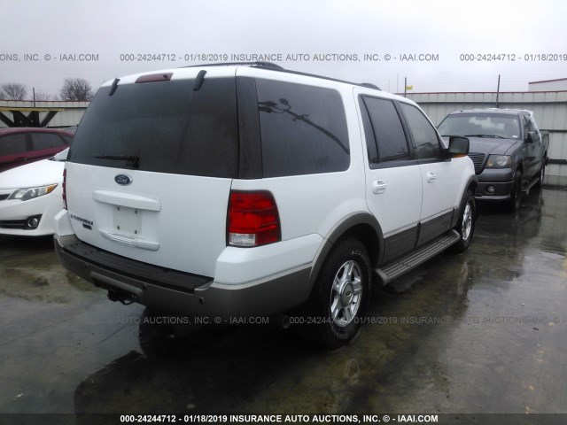 1FMPU17L33LC39551 - 2003 FORD EXPEDITION EDDIE BAUER WHITE photo 4