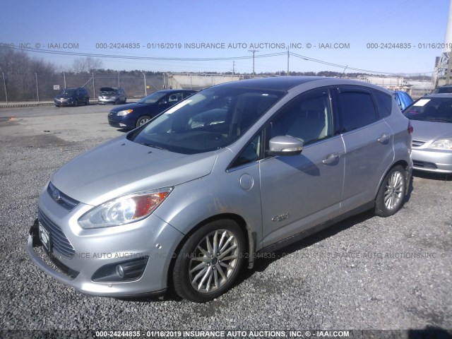 1FADP5CU8DL529196 - 2013 FORD C-MAX SILVER photo 2