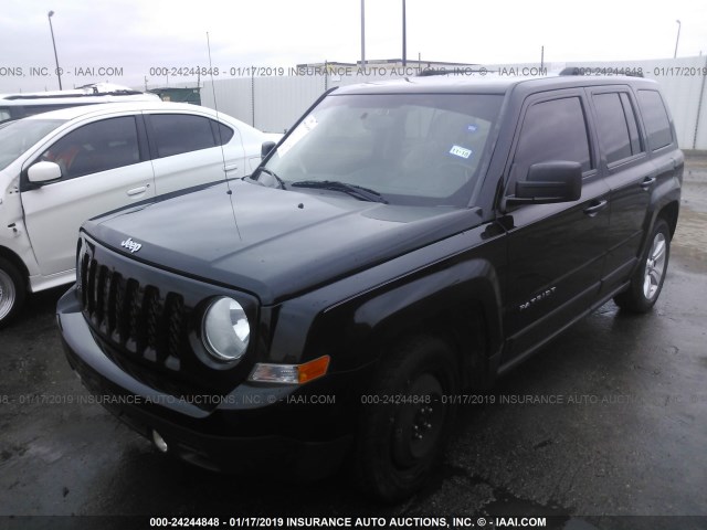 1C4NJPFB7CD530645 - 2012 JEEP PATRIOT LATITUDE BLACK photo 2