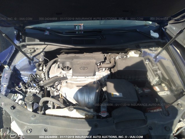 4T1BF1FK2GU573616 - 2016 TOYOTA CAMRY LE/XLE/SE/XSE BLUE photo 10