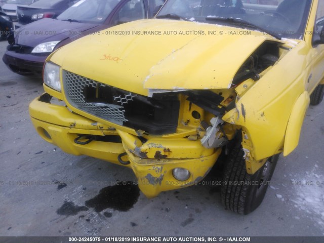 1FTYR10U01TA70650 - 2001 FORD RANGER YELLOW photo 6