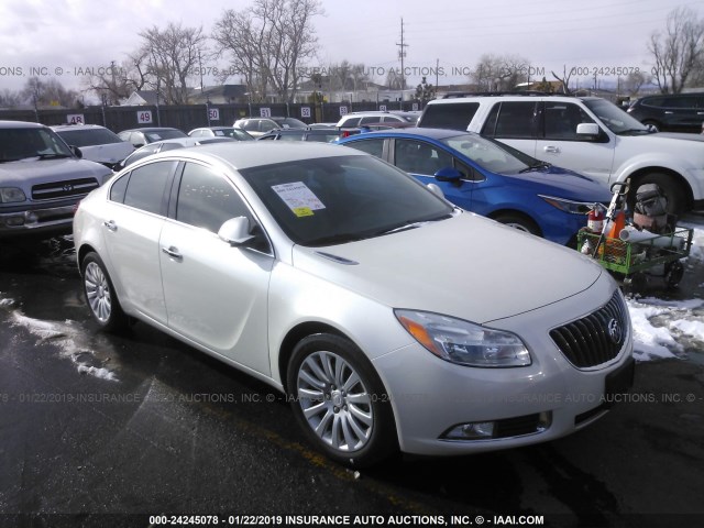 2G4GS5EV9D9183271 - 2013 BUICK REGAL PREMIUM WHITE photo 1