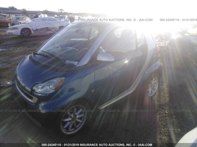 WMEEJ31X48K146547 - 2008 SMART FORTWO PURE/PASSION BLUE photo 2