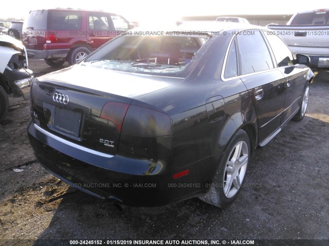 WAUDF78E58A069469 - 2008 AUDI A4 2.0T QUATTRO BLACK photo 4