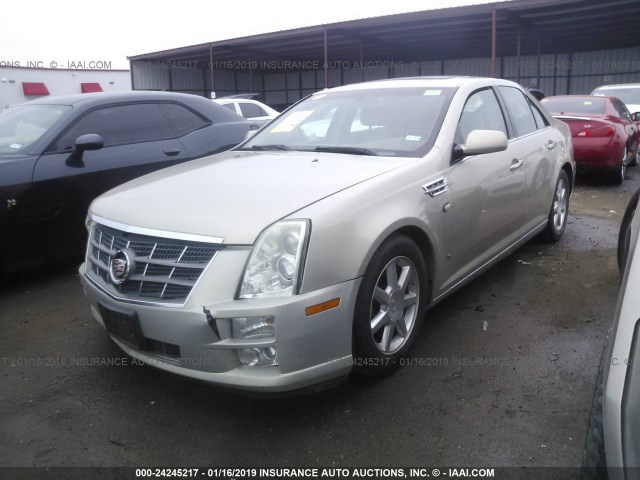 1G6DW67V780161609 - 2008 CADILLAC STS Champagne photo 2