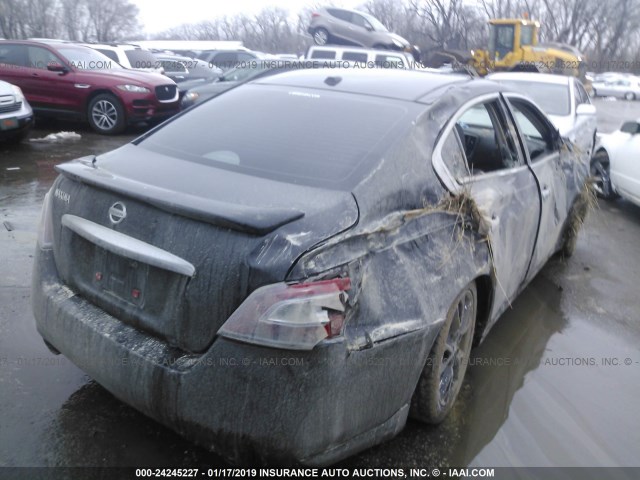 1N4AA5AP1DC836176 - 2013 NISSAN MAXIMA S/SV BLACK photo 4