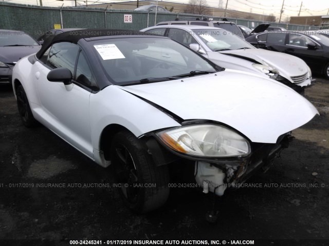 4A3AL25F98E012146 - 2008 MITSUBISHI ECLIPSE SPYDER GS WHITE photo 1