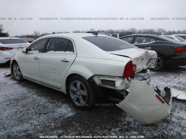 1G1ZD5E01CF292611 - 2012 CHEVROLET MALIBU 2LT WHITE photo 3