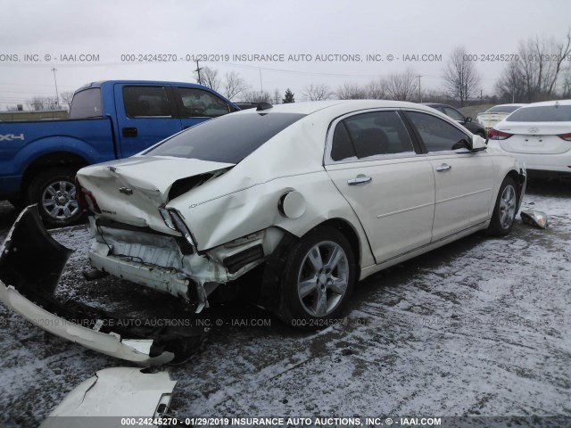 1G1ZD5E01CF292611 - 2012 CHEVROLET MALIBU 2LT WHITE photo 4