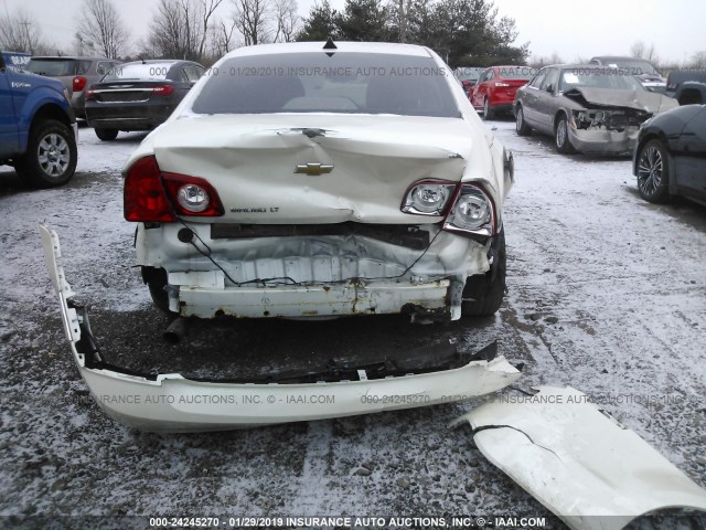 1G1ZD5E01CF292611 - 2012 CHEVROLET MALIBU 2LT WHITE photo 6