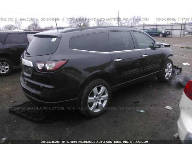 1GNKRGKD1HJ187365 - 2017 CHEVROLET TRAVERSE LT BLACK photo 4