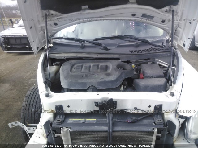 3GNBACDV0AS529561 - 2010 CHEVROLET HHR LT WHITE photo 10