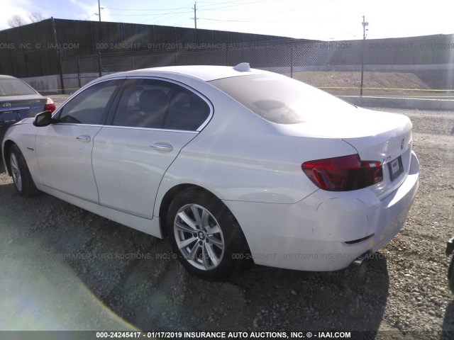 WBA5A7C55FD623437 - 2015 BMW 528 XI WHITE photo 3