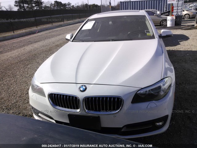 WBA5A7C55FD623437 - 2015 BMW 528 XI WHITE photo 6