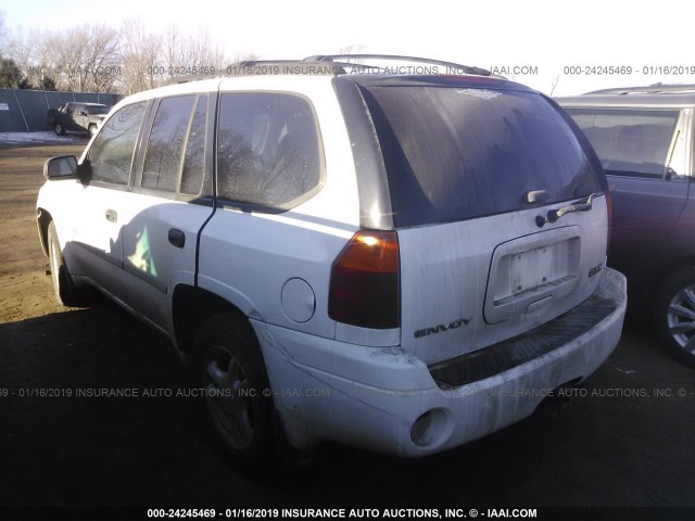 1GKDT13S962268896 - 2006 GMC ENVOY WHITE photo 3