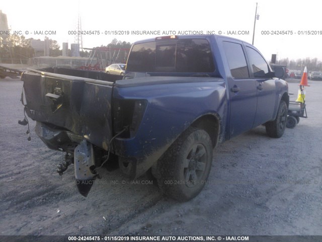 1N6AA07B24N512812 - 2004 NISSAN TITAN XE/SE/LE BLUE photo 4