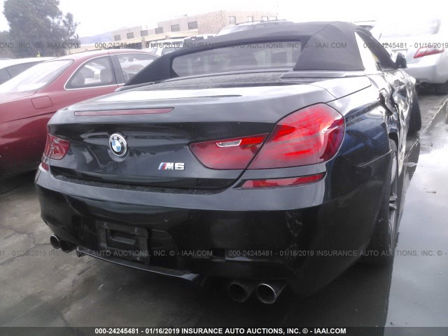 WBSLZ9C53ED651145 - 2014 BMW M6 BLACK photo 4