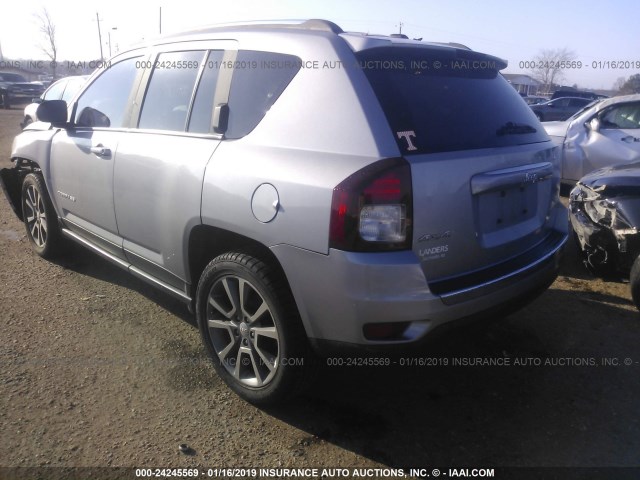 1C4NJDCB7FD284090 - 2015 JEEP COMPASS LIMITED GRAY photo 3