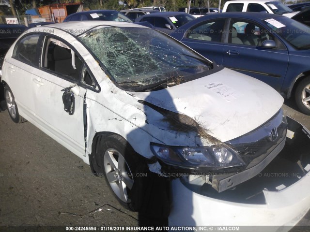 19XFA1F63BE022447 - 2011 HONDA CIVIC LX-S WHITE photo 6