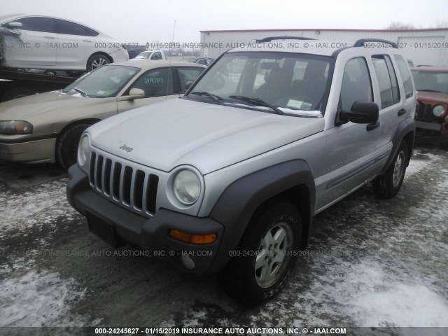 1J4GL48K03W558798 - 2003 JEEP LIBERTY SPORT/FREEDOM SILVER photo 2