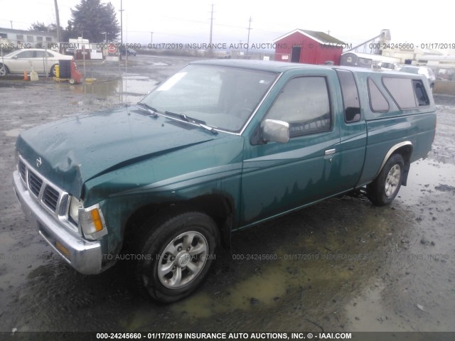 1N6SD16S7TC375153 - 1996 NISSAN TRUCK KING CAB SE/KING CAB XE GREEN photo 2